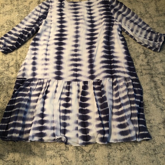 Blue Tie Dye Dress - Picture 3 of 4
